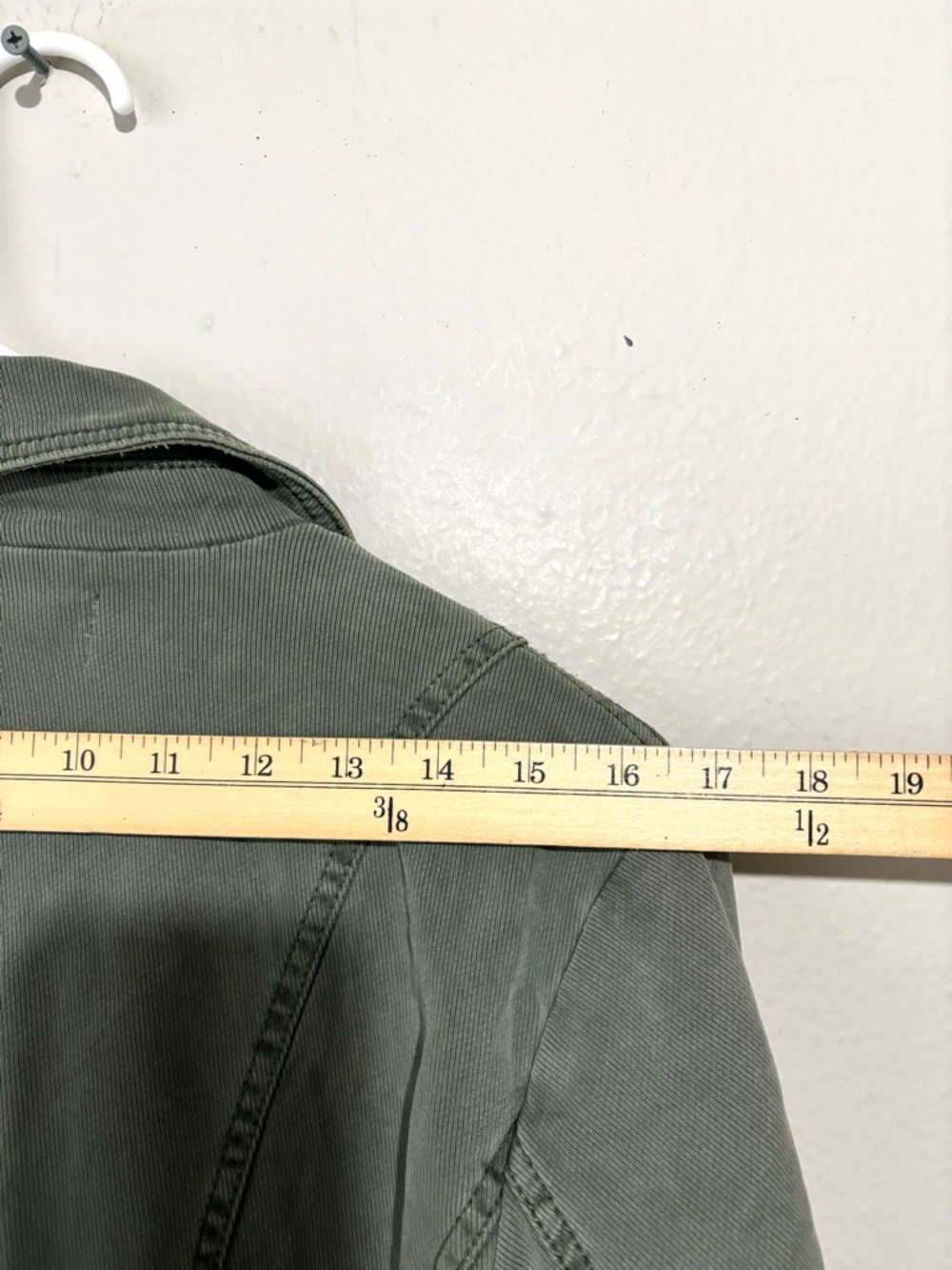 Anthropologie Washed Sage Green Utility Moto Jacket - Picture 10 of 10